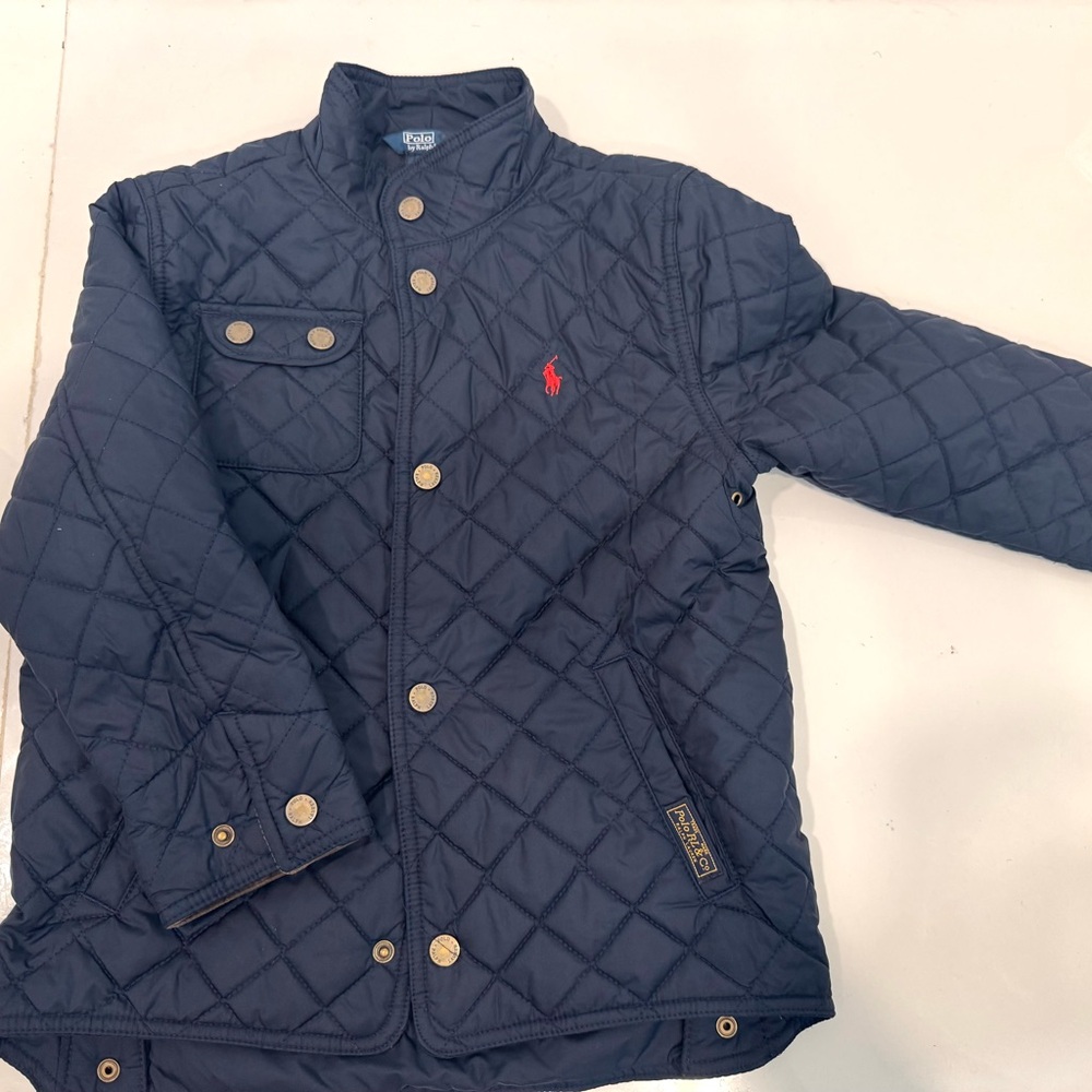 Polo by Ralph Lauren Kids Quilted Blue Puffer Jacket